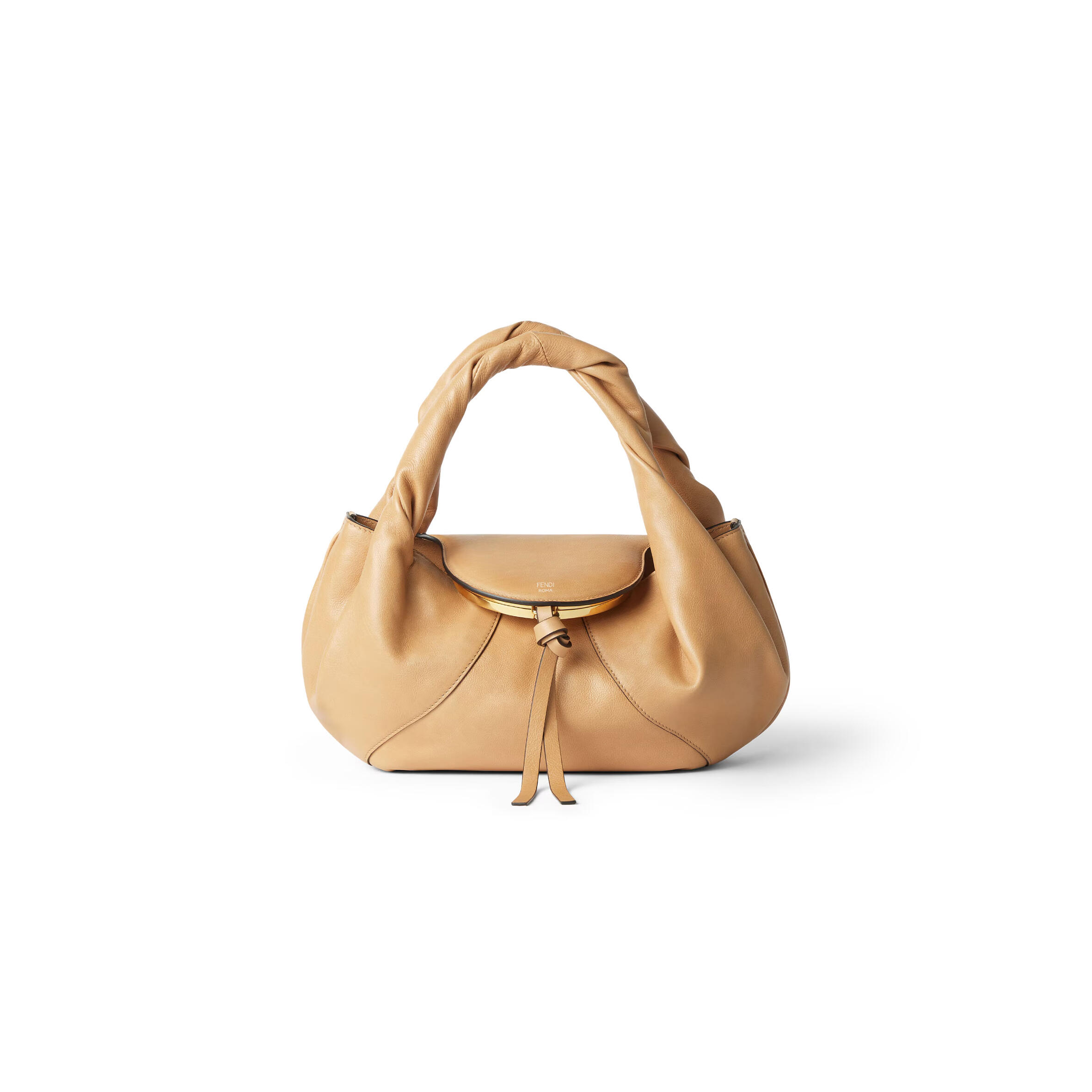 FENDI SPY SMALL BEIGE LEATHER BAG 8BR838AYCTF1I73 (32*18*12cm)
